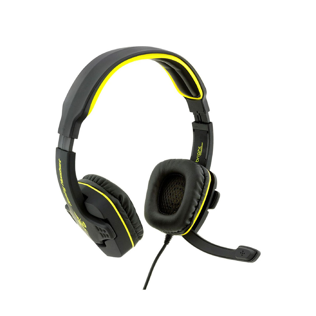 Headset Gamer Bright - 7.1 Virtual - com Microfone - Conector USB - Preto - 0354