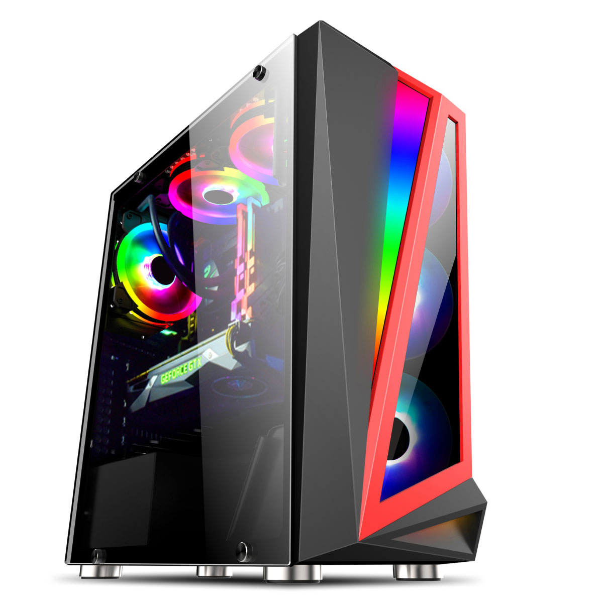 Gabinete Gamer Bluecase BG-040 - Lateral em Vidro Temperado - Frontal RGB - USB 3.0