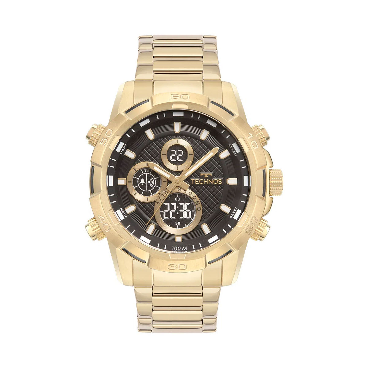Relógio Masculino Technos Ts Digitech Dourado - BJ4060AB/1P