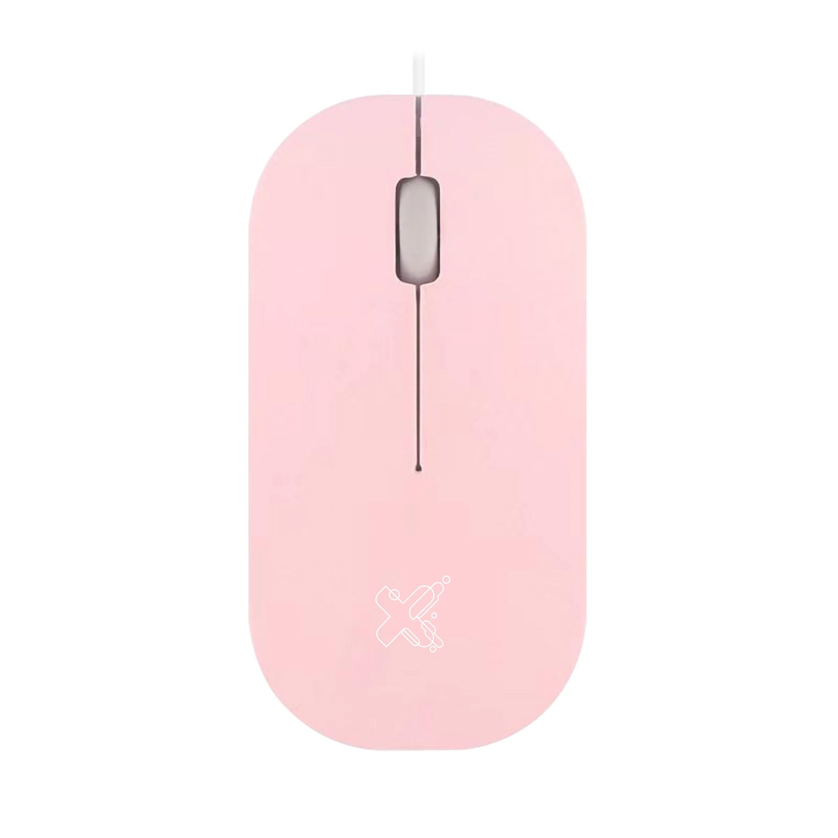 Mouse USB Maxprint Surface - 1200dpi - Rosa - 60000136