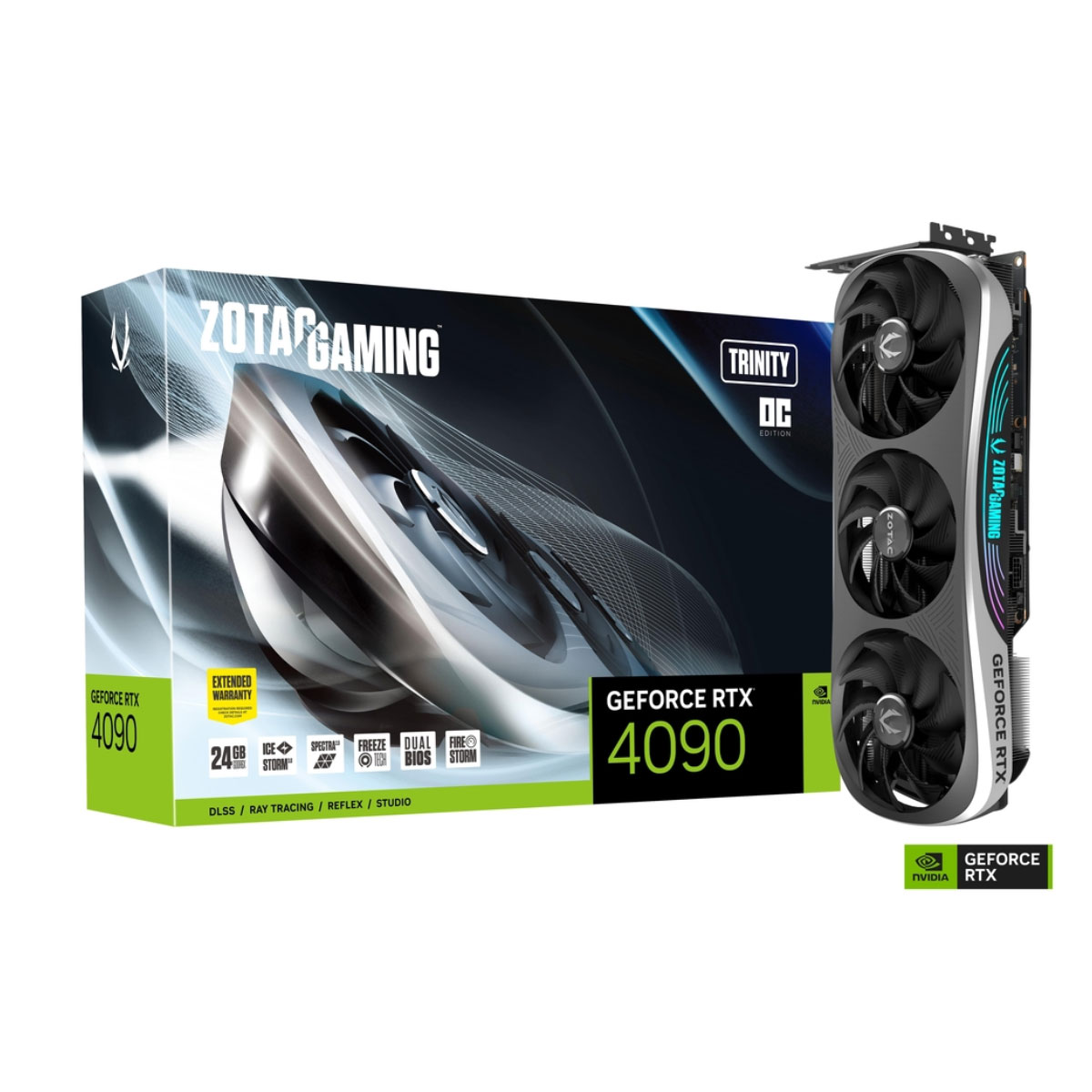 GeForce RTX 4090 24GB GDDR6X 384bits - Trinity OC - Zotac ZT-D40900J-10P