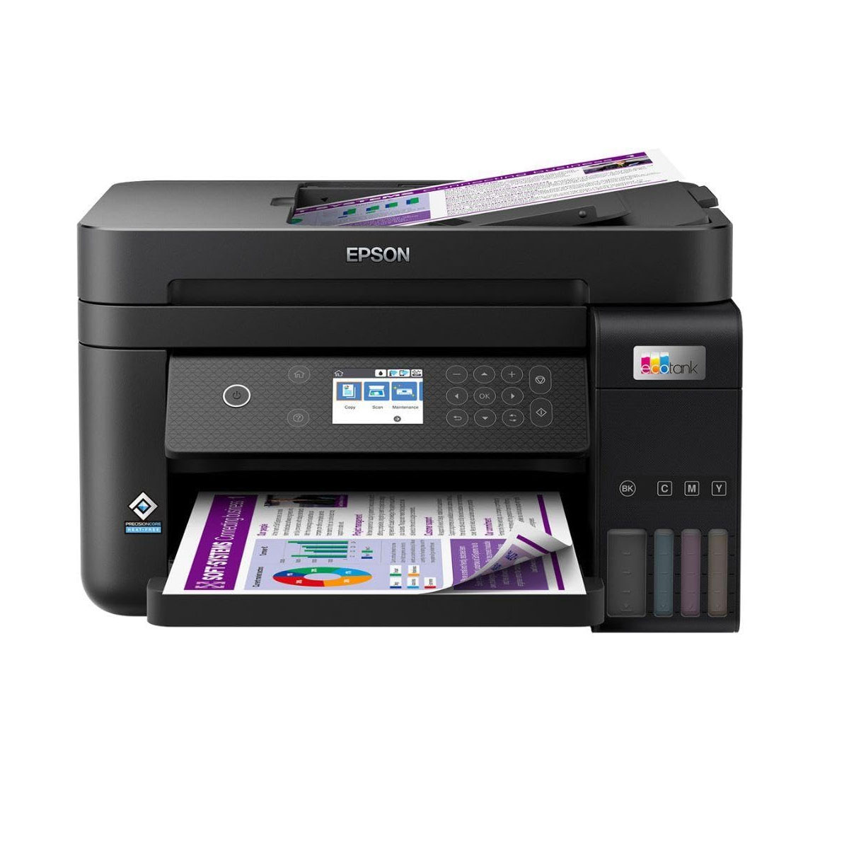 Multifuncional Epson EcoTank L6270 - com Tanque de Tinta - Duplex Frente e Verso - USB, Rede, Wi-Fi, Wi-Fi Direct® - Display - Impressora, Copiadora e Scanner