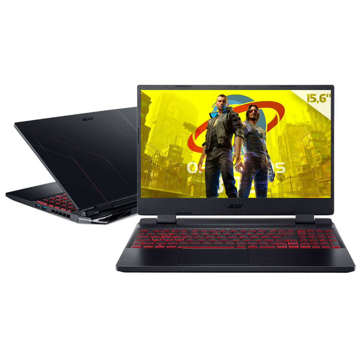 Notebook Acer Aspire Nitro 5 AN515-58-58W3 Gamer - Intel i5 12450H, 32GB, SSD 2TB, GeForce RTX 3050, Tela 15.6