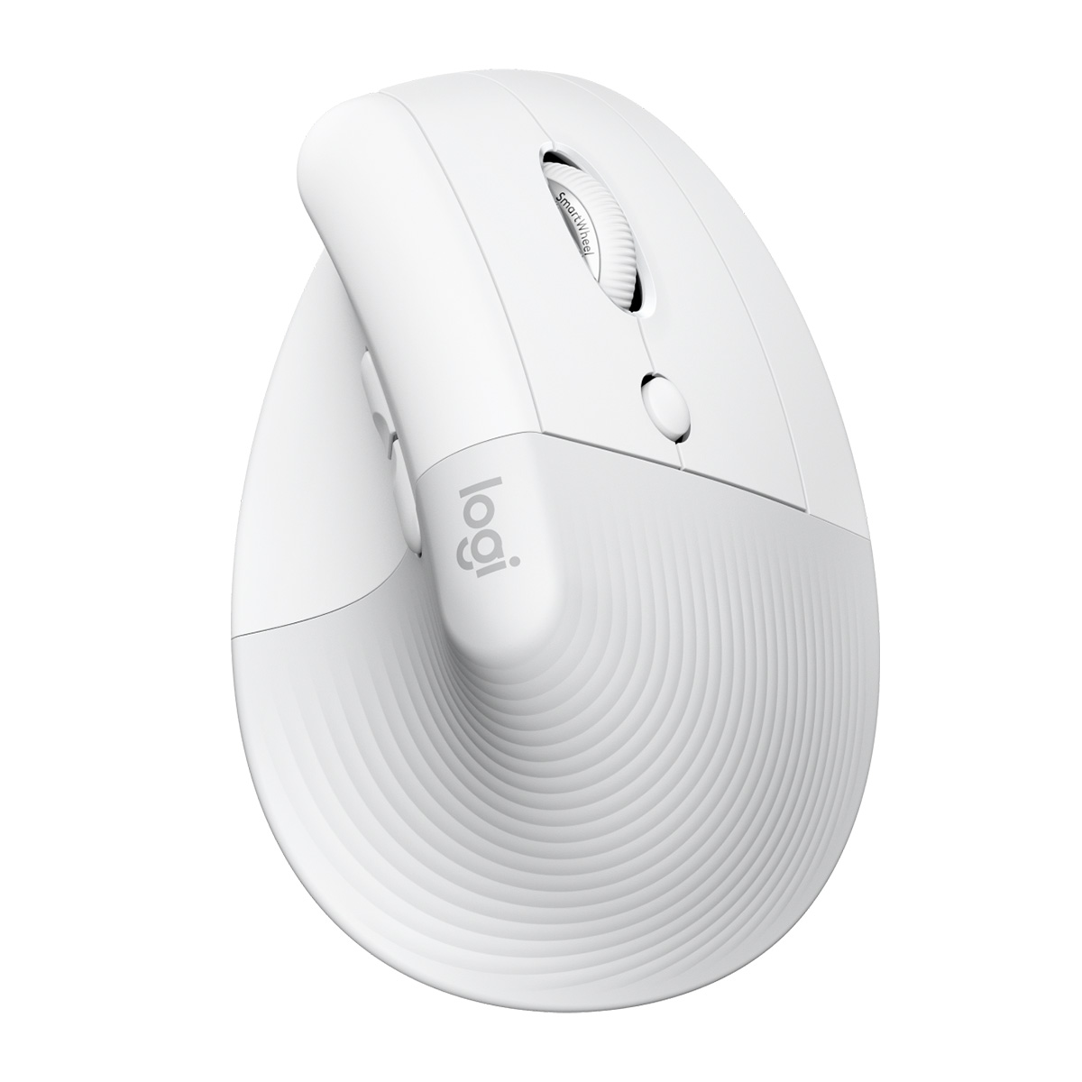 Mouse Ergonômico Vertical sem Fio Logitech Lift - 4000 DPI - 6 Botões - Branco - 910-006469