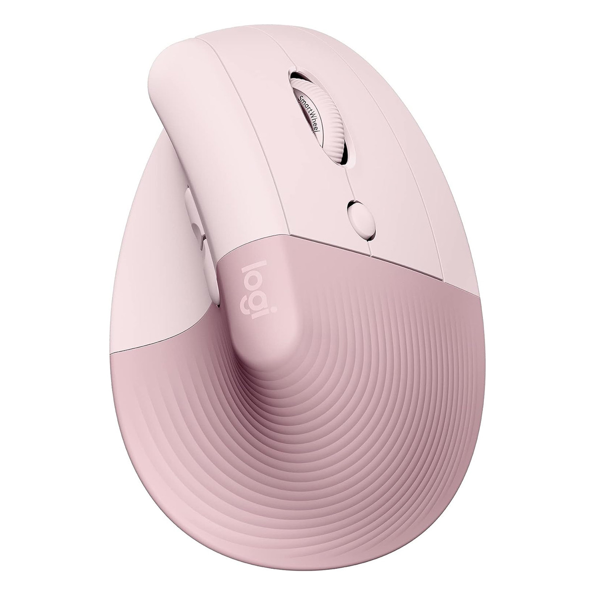 Mouse Ergonômico Vertical sem Fio Logitech Lift - 4000 DPI - 6 Botões - Rosa - 910-006472