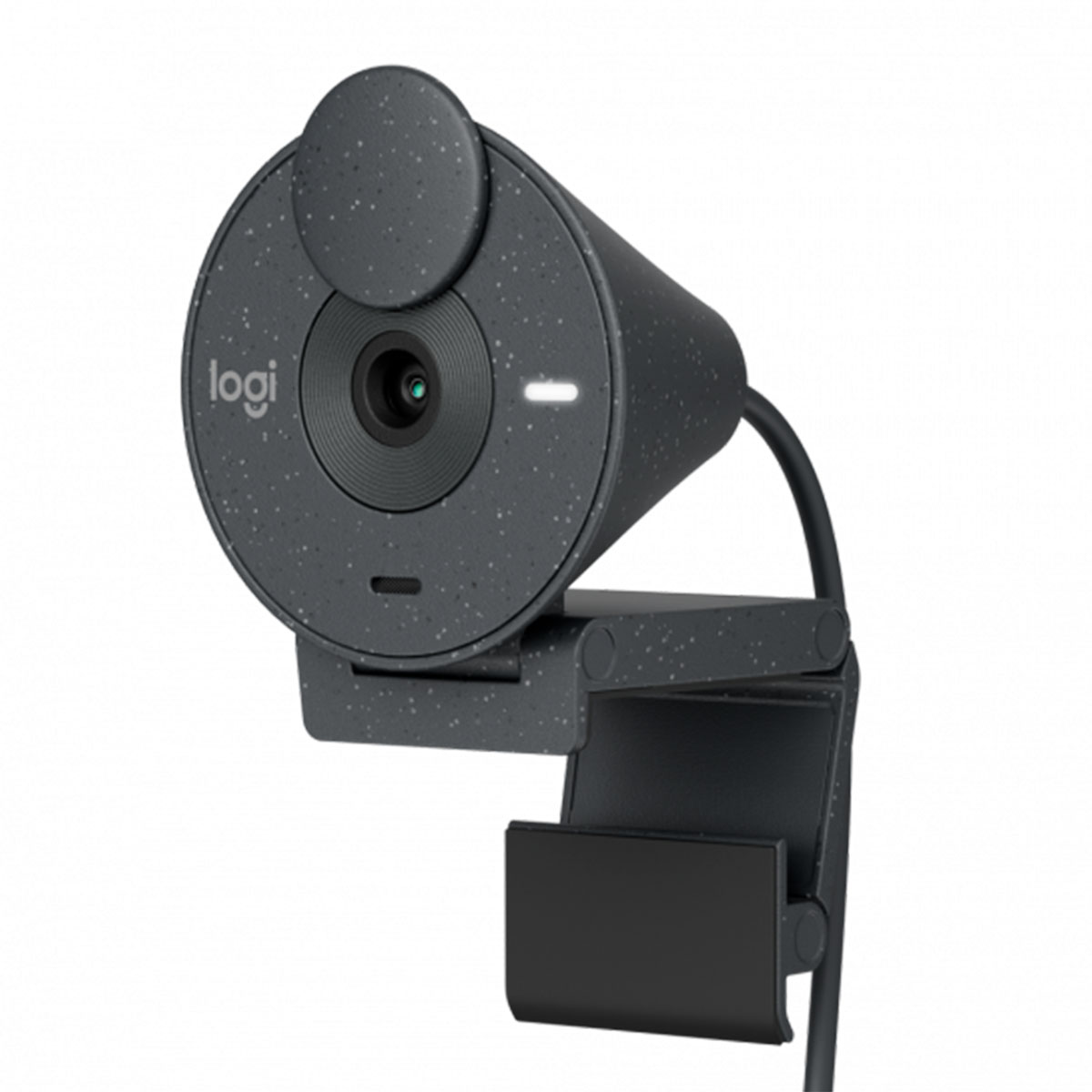 Web Câmera Logitech Brio 300 - Video Chamada e Gravações em Full HD - Grafite - 960-001413