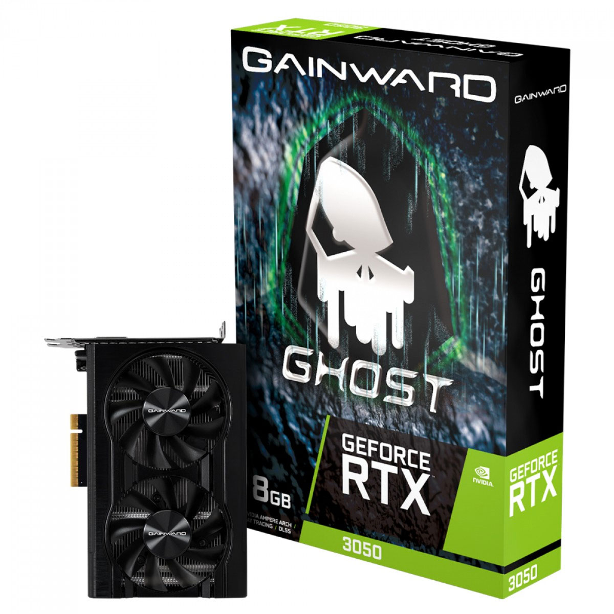 Placa de Vídeo GeForce RTX 3050 8GB GDDR6 128bits - Ghost Series - Gainward NE63050018P1-1070B