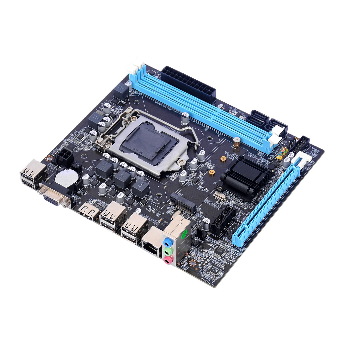 Placa Mãe Bluecase BMBH61-G2HG-M2 REV 2.0 - (LGA 1155 DDR3) - Chipset Intel H61 - Slot M.2 - Micro ATX - OEM