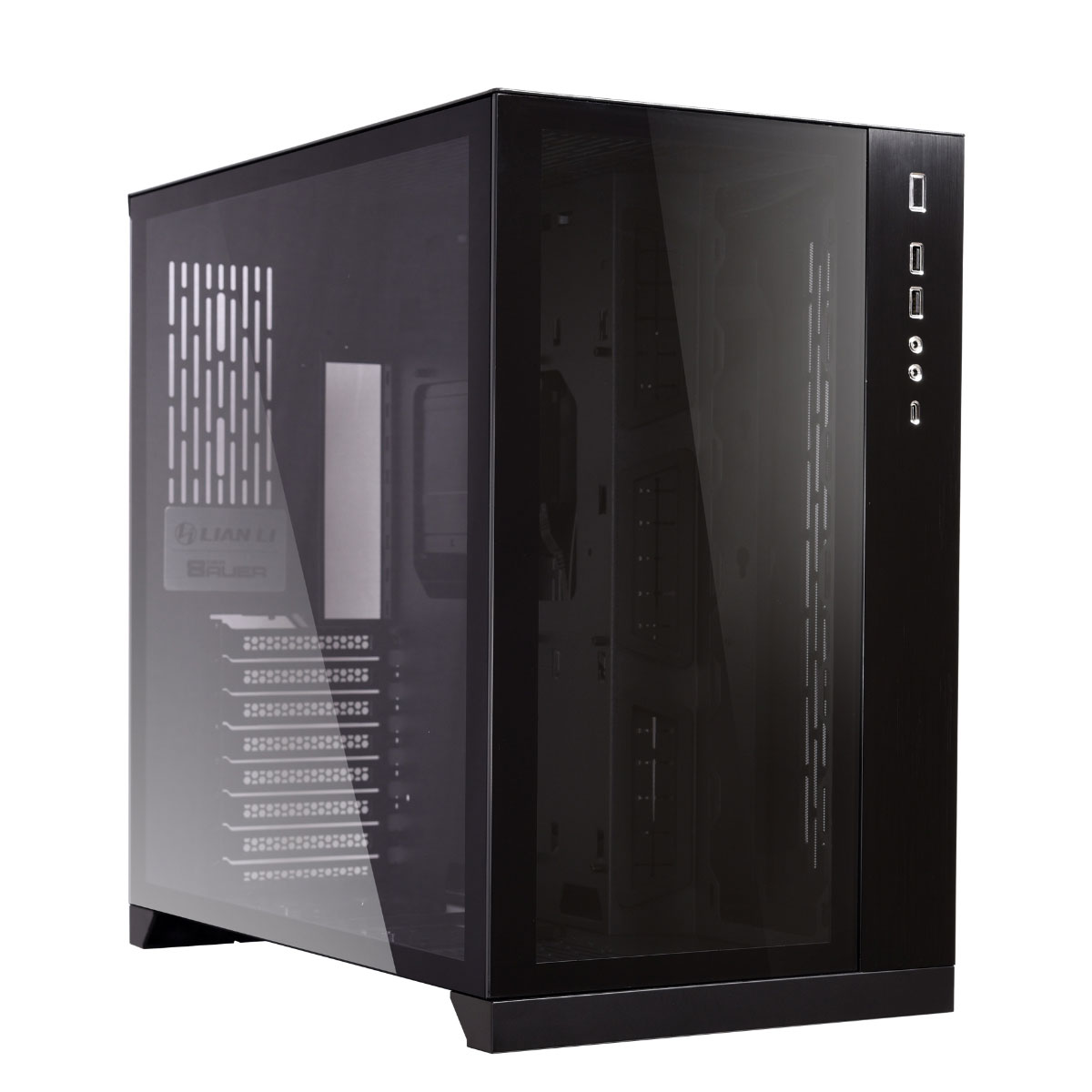 Gabinete Gamer Aquário Lian Li O11 Dynamic - Lateral e Frontal em Vidro Temperado - USB-C - USB 3.1 - E-ATX - Preto