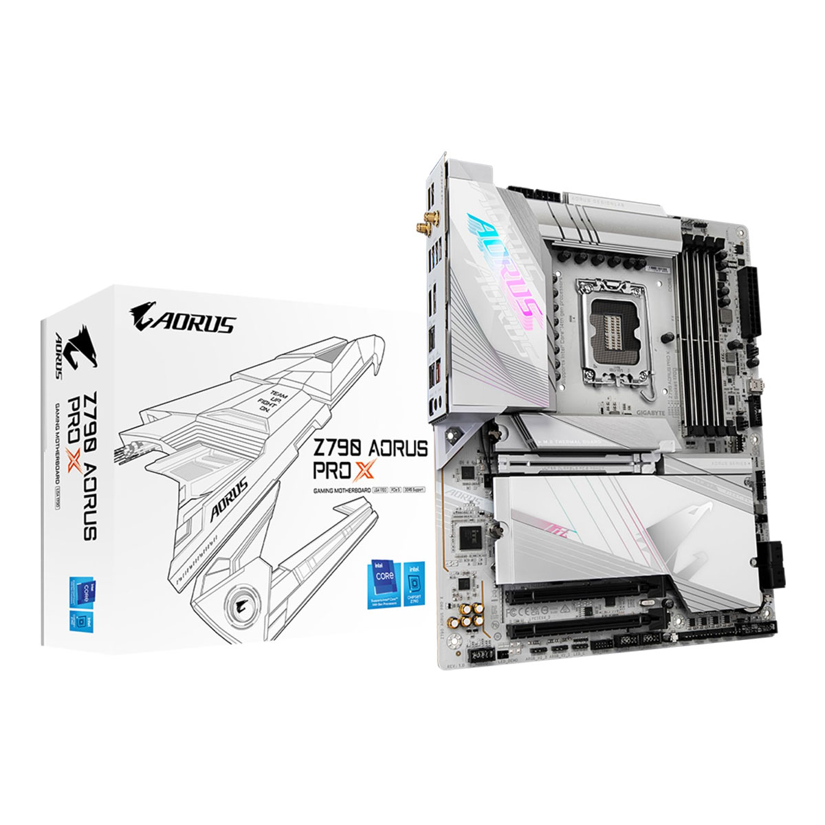 Gigabyte Z790 AORUS PRO X - (LGA 1700 - DDR5 8266 O.C) Chipset Z790 - Wi-Fi 7 - 5GbE LAN - 5x Slot M.2 - ATX