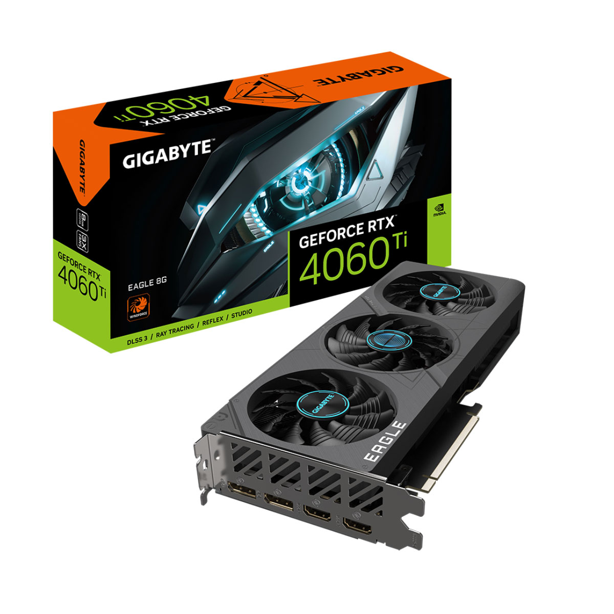 GeForce RTX 4060 Ti 8GB GDDR6 128bits - Gigabyte Eagle - GV-N406TEAGLE-8GD