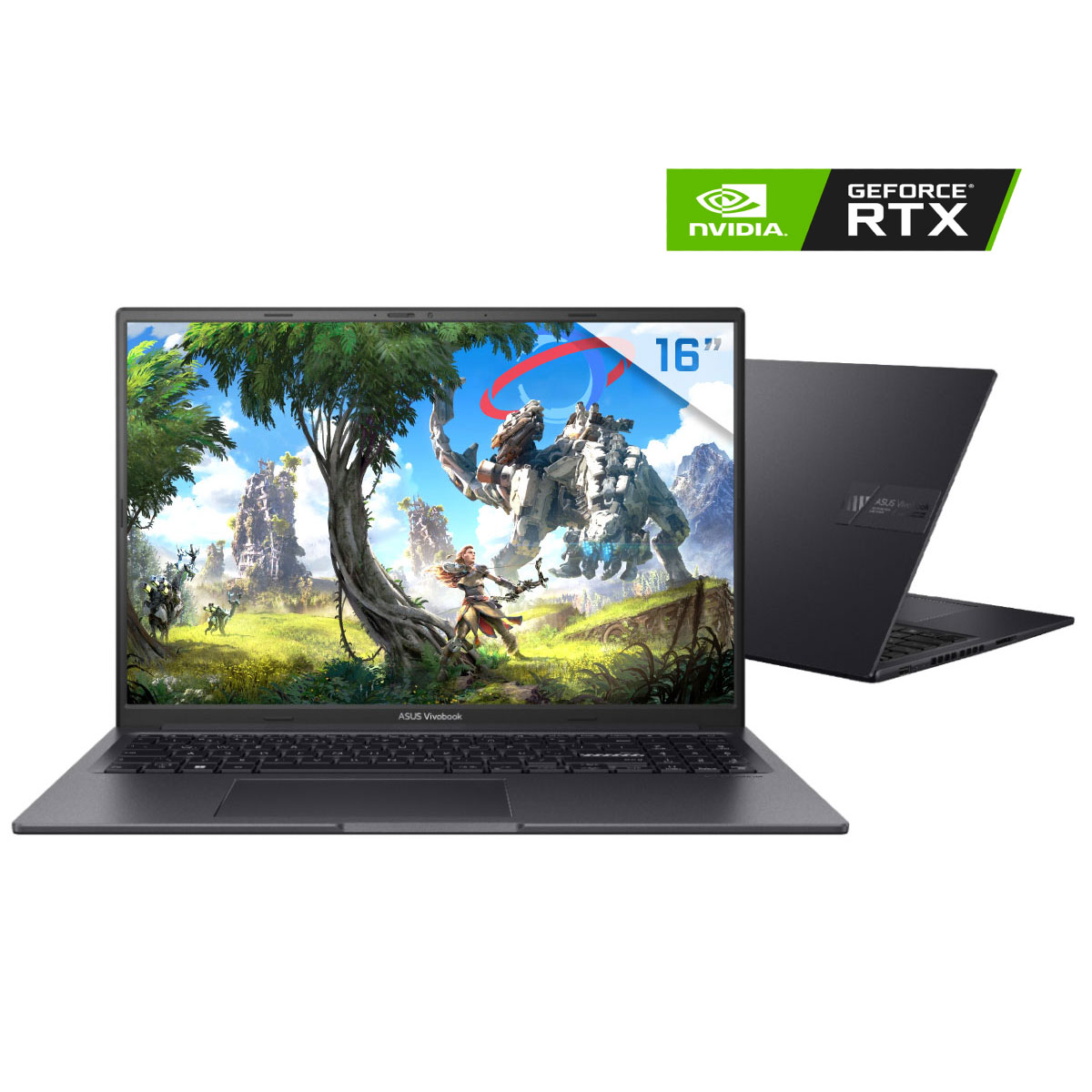 Notebook Asus Vivobook 16X K3605ZF-N1420W - Intel i5 12500H, RAM 8GB, SSD 512GB, GeForce RTX 2050, Tela 16