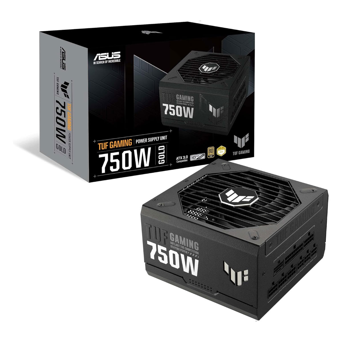 Fonte 750W Asus Tuf Gaming - PFC Ativo - Eficiência 92% - 80 PLUS® Gold - PCIe 5.0 - 90YE00S3-B0BA00