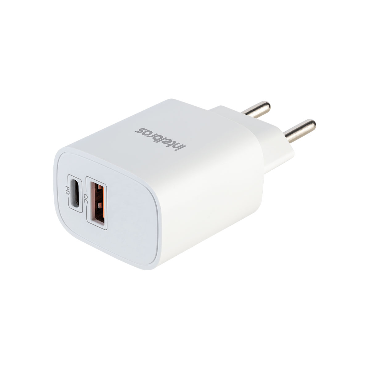 Carregador de Parede USB e USB-C - Intelbras EC11 Power - 20W - Carregamento Ultra Rápido - Branco