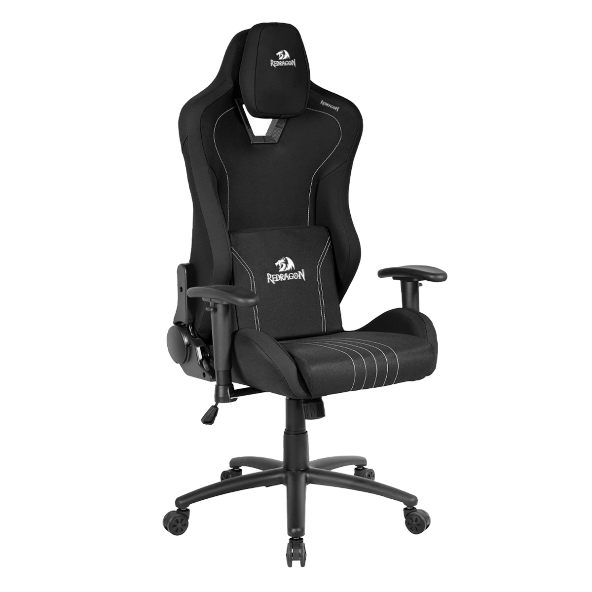 Cadeira Gamer Redragon Heth - Apoio de Braço Ajustável - Encosto Reclinável 180° - Preta - C313-B