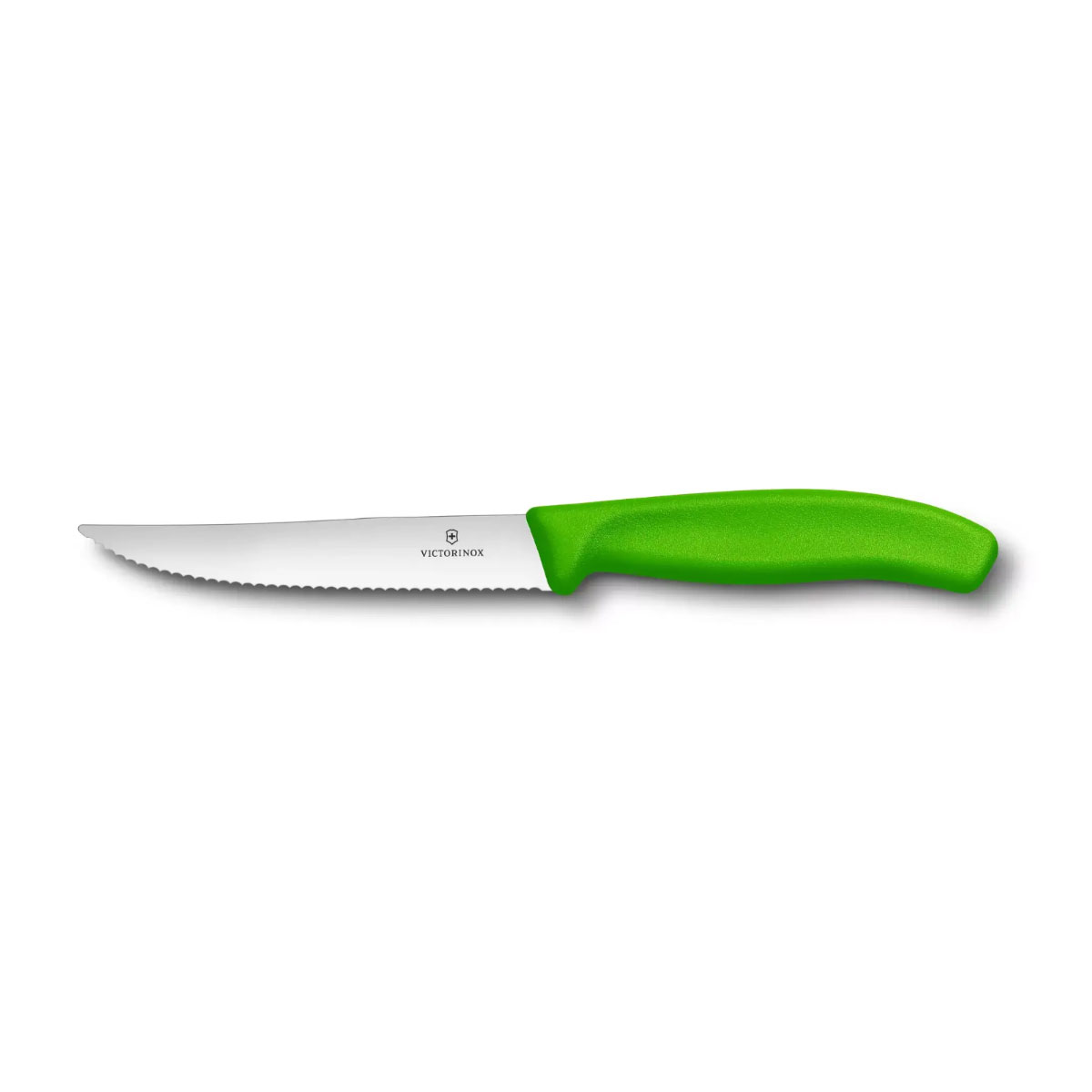 Faca Victorinox Swiss Classic - Lâmina Serrilhada Extremamente Afiada - 12 cm - Verde - 6.7936.12L4