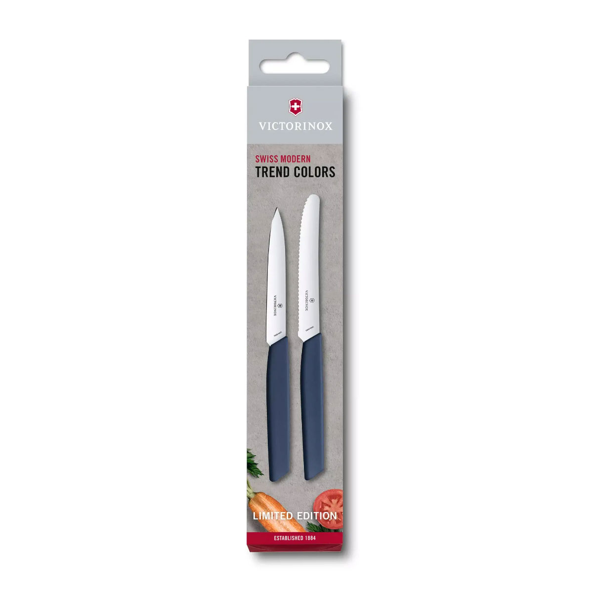 Conjunto Facas Victorinox Swiss Modern Edição Limitada - 2 Unidades - Azul - 6.9096.2L3