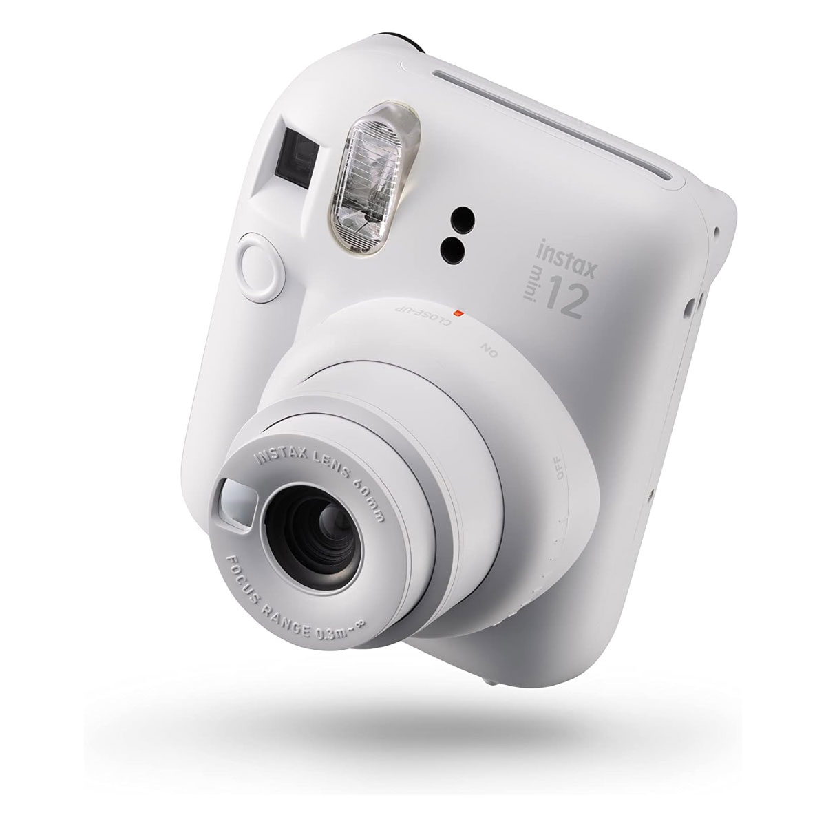 Câmera Instantânea Fujifilm Instax Mini 12 - Imagens luminosas com Exposição Automática - Lente 60mm - Branco - MINI12-CW-CH-WW