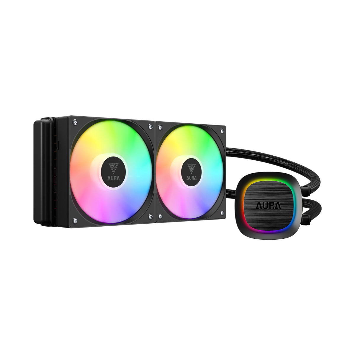 Water Cooler Gamdias Aura GL240 V2 (AMD / Intel) - 240mm - Iluminação aRGB - Preto