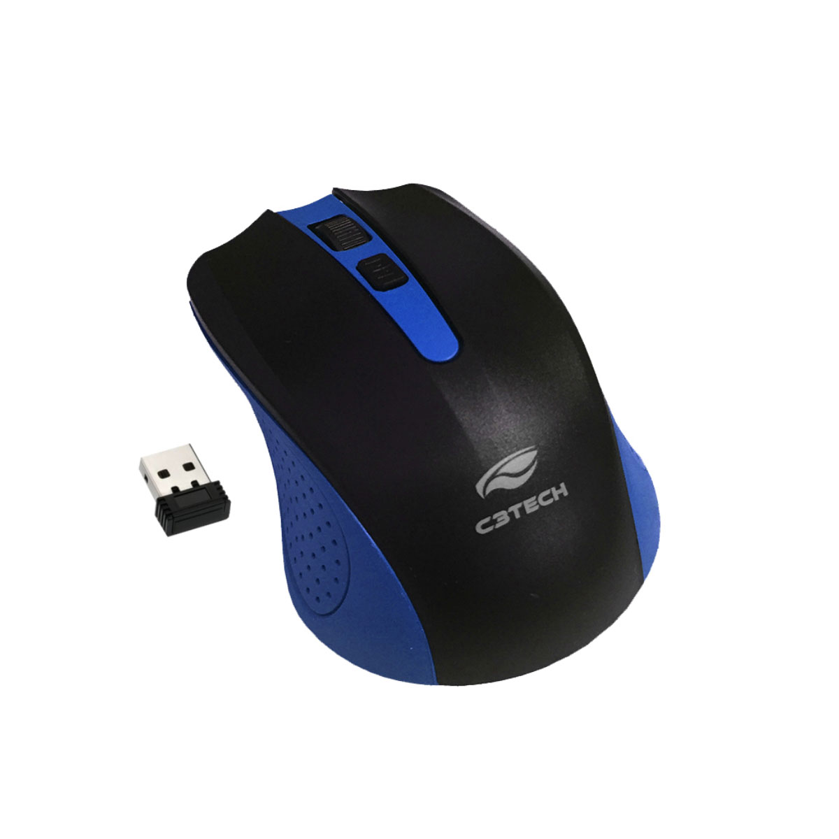 Mouse sem Fio C3Tech M-W20BL - 2.4GHz - 1000dpi - Azul
