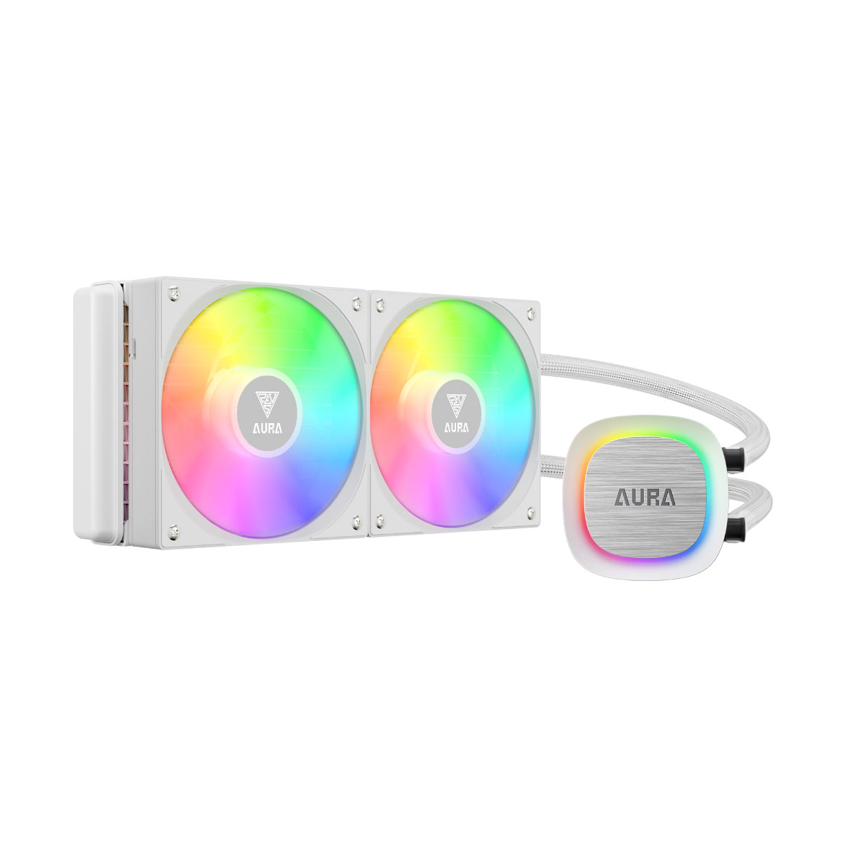 Water Cooler Gamdias Aura GL240 V2 (AMD / Intel) - 240mm - Iluminação aRGB - Branco