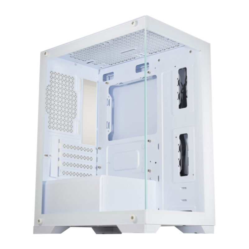 Gabinete Gamer Aquário K-Mex Poseidon CGW1H5 - Lateral e Frontal em Vidro - Micro ATX - Branco