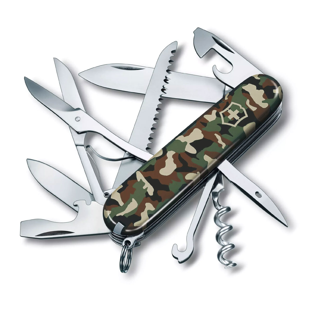 Canivete Victorinox Huntsman - 15 funções - Camuflado Escuro - 1.3713.94