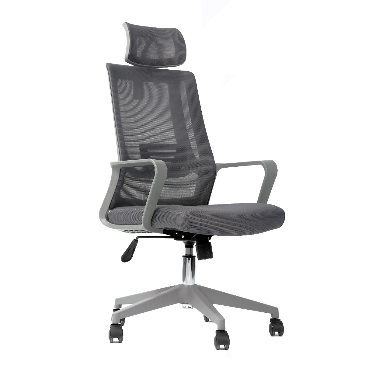 Cadeira de Escritório Bluecase Office Ergo Prime - Apoio de Cabeça Ajustável - Cinza - BCOP-01GYGYBX