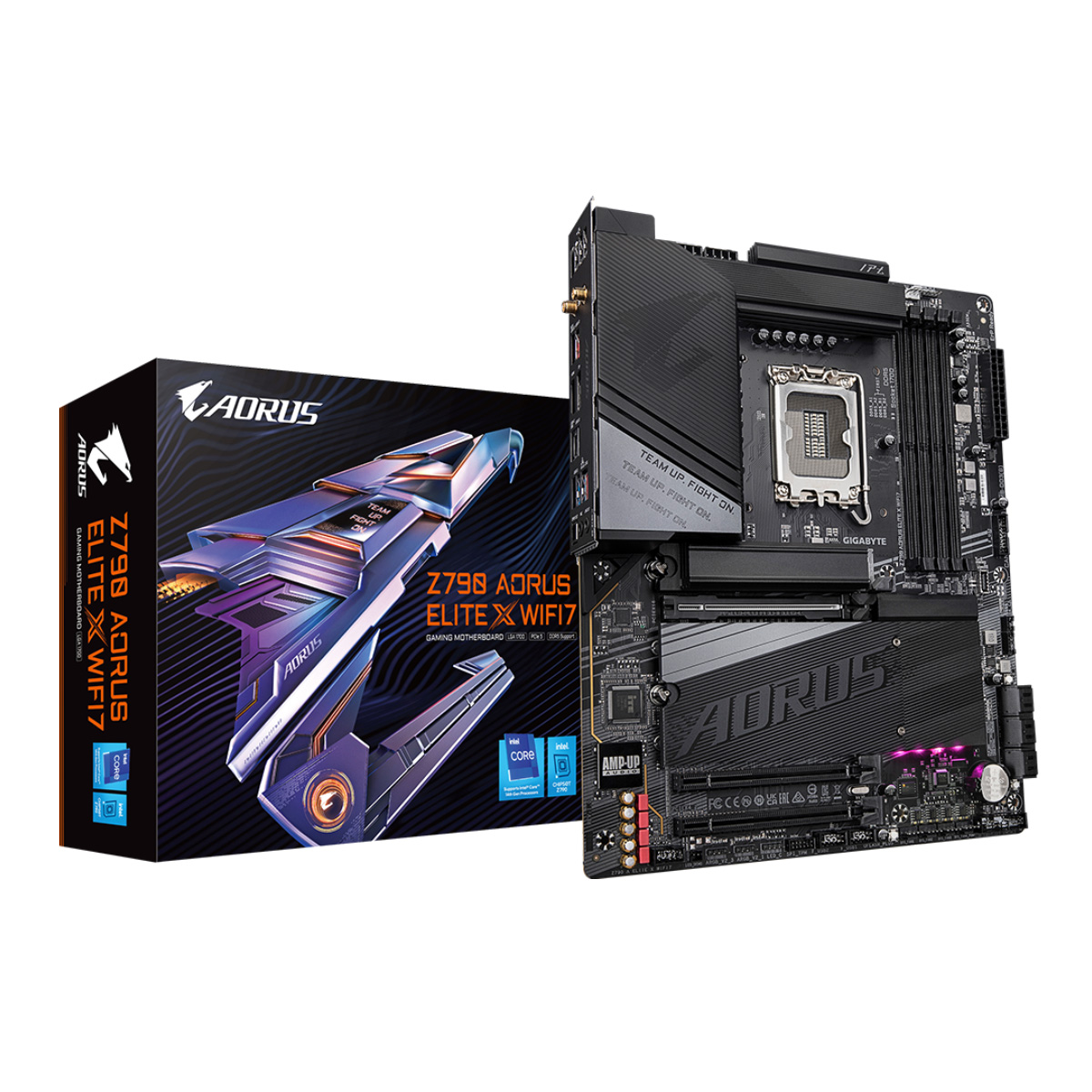 Placa Mãe Gigabyte Z790 AORUS ELITE X - (LGA 1700 - DDR5 8266 O.C) - Chipset Z790 - Wi-Fi 7 - 2.5GbE LAN - 4x Slot M.2 - ATX