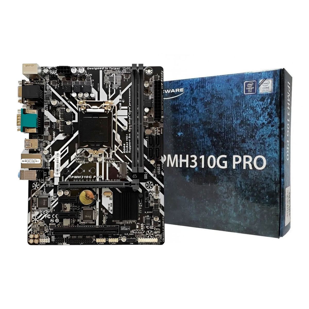 Placa Mãe PCWare IPMH310G PRO (LGA 1151 - DDR4 2666) - Chipset Intel H310 Express - USB 3.1 - Slot M.2 - Micro ATX