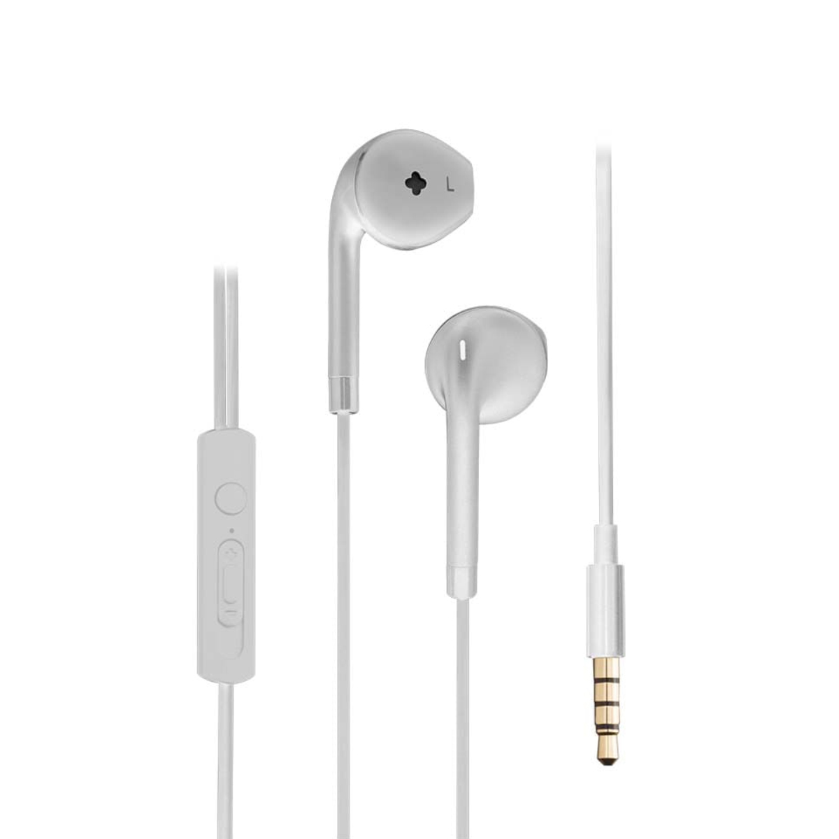 Fone de Ouvido Intra-Auricular Pulse PH333 - com Microfone - Conector P2 - Branco