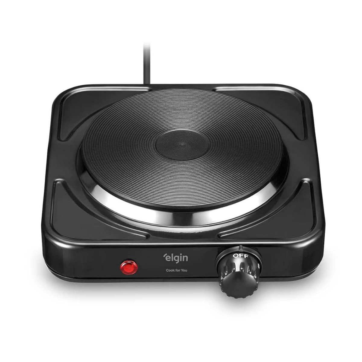 Fogão Elétrico Portátil Elgin Cooktop - 127V - 1000W - Controle de Temperatura - 42FOG2001000