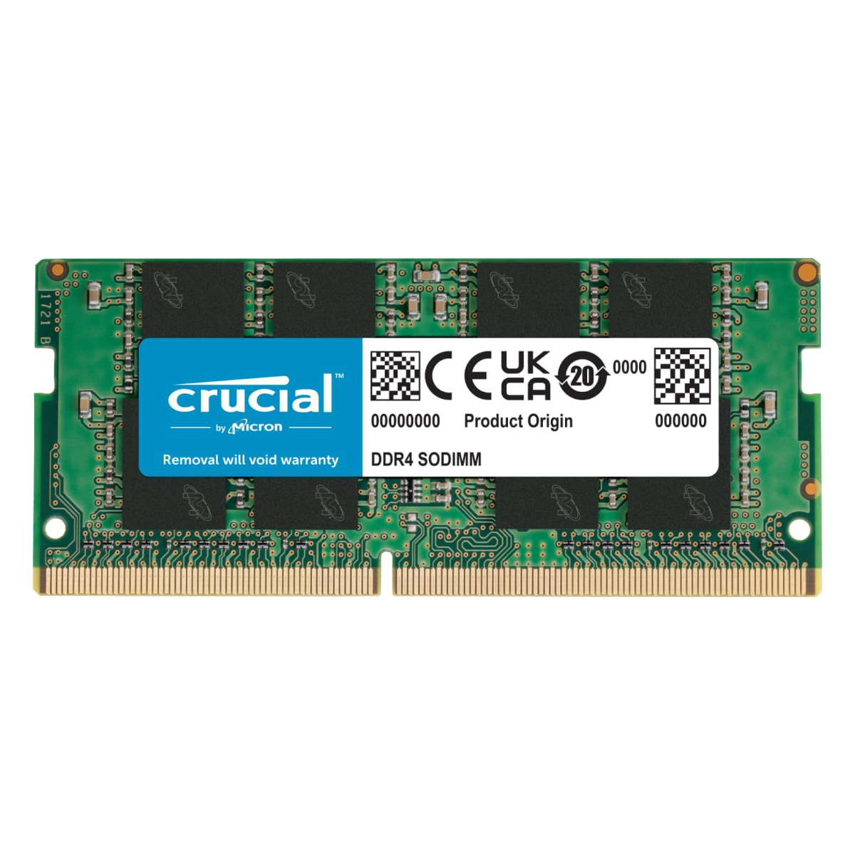 Memória SODIMM 8GB DDR4 3200MHz Crucial - para Notebook - CL22 - CB8GS3200