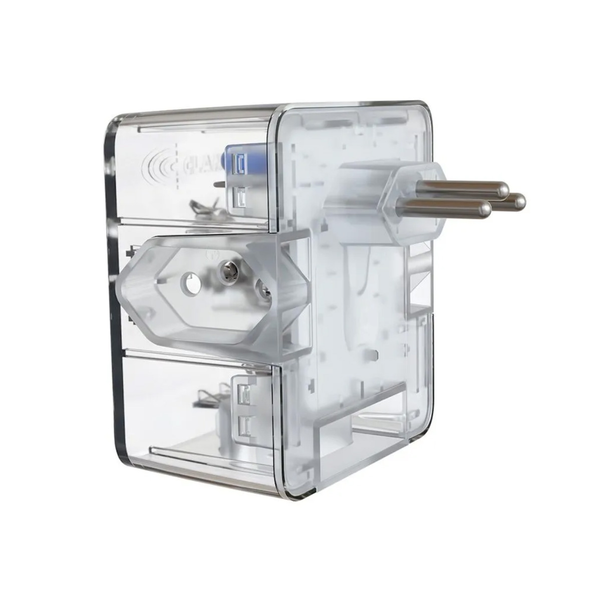 Protetor Contra Raios iClamper Energia 3 - com 3 Tomadas - DPS - Tecnologia LCF - Transparente - 26788