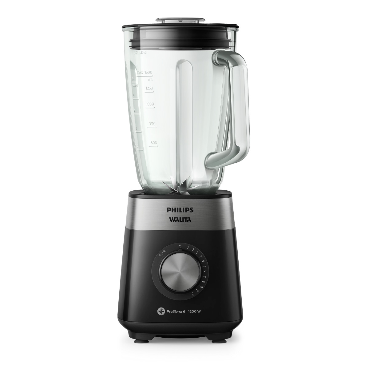 Liquidificador Philips Walita Série 5000 RI2242/93 - 127V - 6 lâminas removiveis - Jarra em Vidro - 1200W - Preto