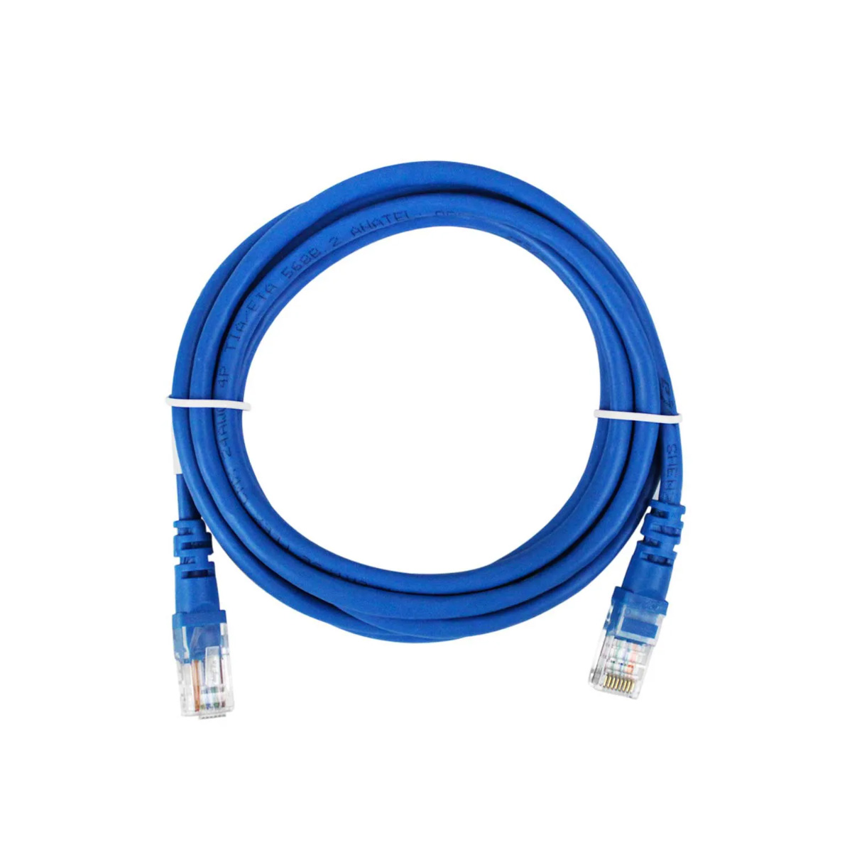 Cabo de Rede UTP (Patch Cord) RJ45 Cat 5e - 2.5 metros - Certificação Anatel - Azul - Seclan CY-5128-CAT5E-2.5M-BL