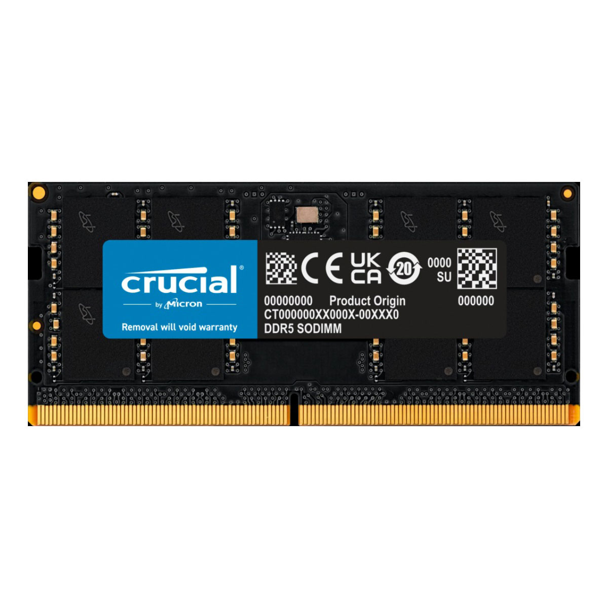 Memória SODIMM 32GB DDR5 5600MHz Crucial - para Notebook - CT32G52C42S5