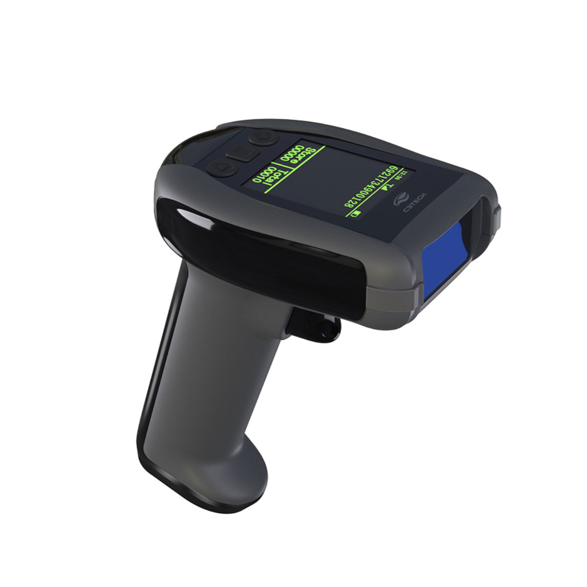 Leitor de Código de Barras Laser C3Tech LB-W400BK sem Fio - USB, Wi-Fi e Bluetooth - Lê produtos, QR Code, NFe e boletos - 2D - Preto