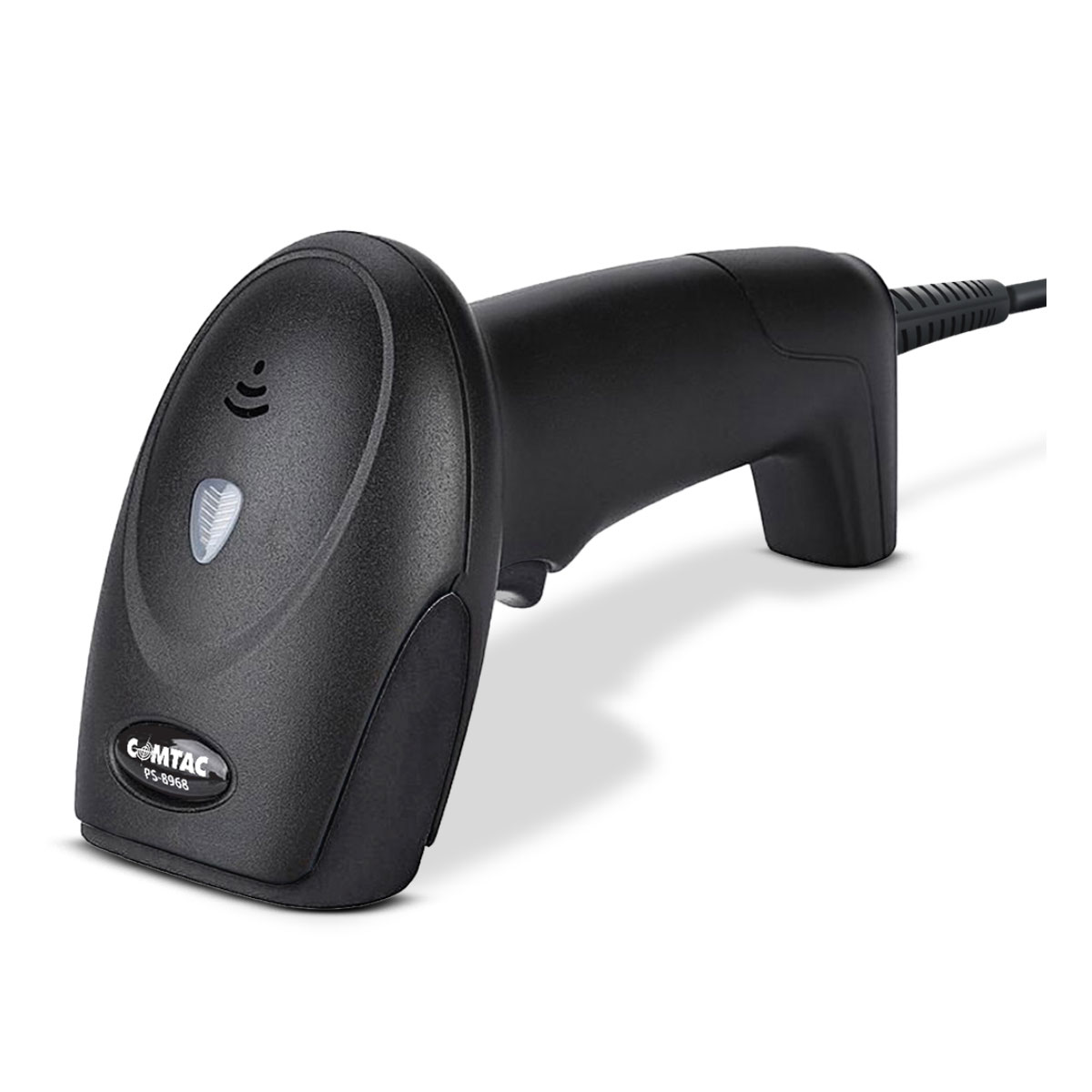 Leitor de Código de Barras e QR Code - Comtac PS8968 - USB - Laser - 2D - Lê Códigos Diretamente da Tela do Celular - Preto