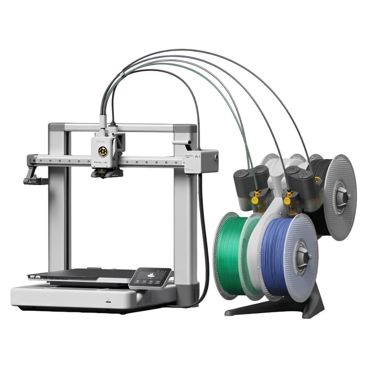 Impressora 3D Bambu Lab A1 Combo AMS - FDM - Impressão multicolorida 500mm/s - Extrusão 300°C - Display Touch - Calibração Automática - Volume de Impressão 256 x 256 x 256mm - PF002-A+SA005 - OPEN BOX