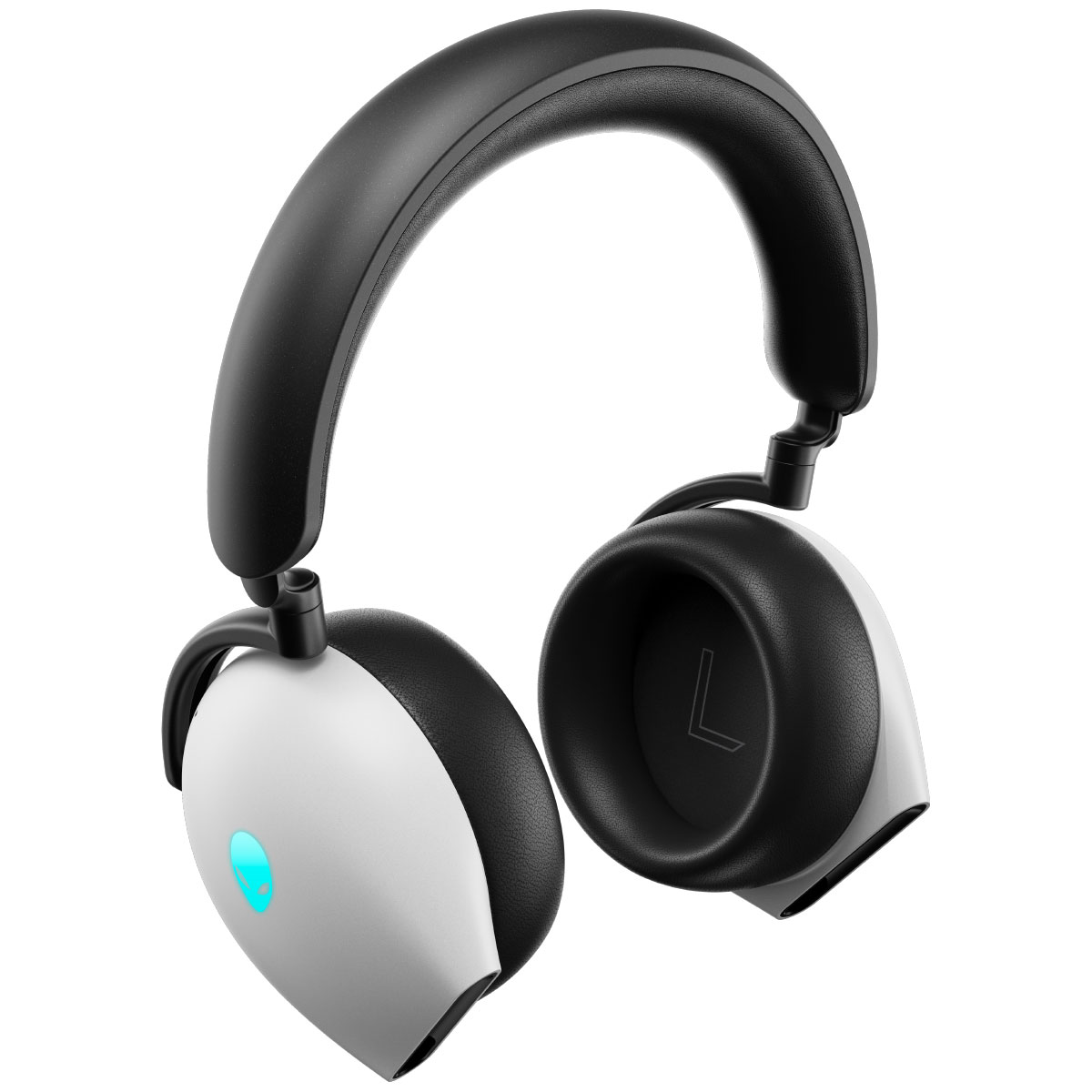 Headset Gamer Sem Fio Alienware Tri-Mode AW920H Dark Side of the Moon - Cancelamento de Ruído Ativo - Dolby Atmos - Bluetooth / 2,4GHz / P3 - RGB - Lunar Light