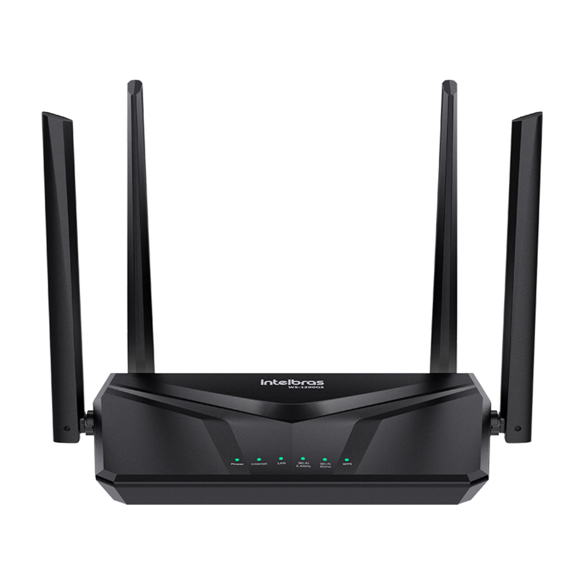 Roteador Wi-Fi Intelbras W5-1200GS - Gigabit - Dual Band 2.4 GHz e 5 GHz - inMesh - MU-MiMo - 3 Portas LAN - 4 Antenas 5dBi