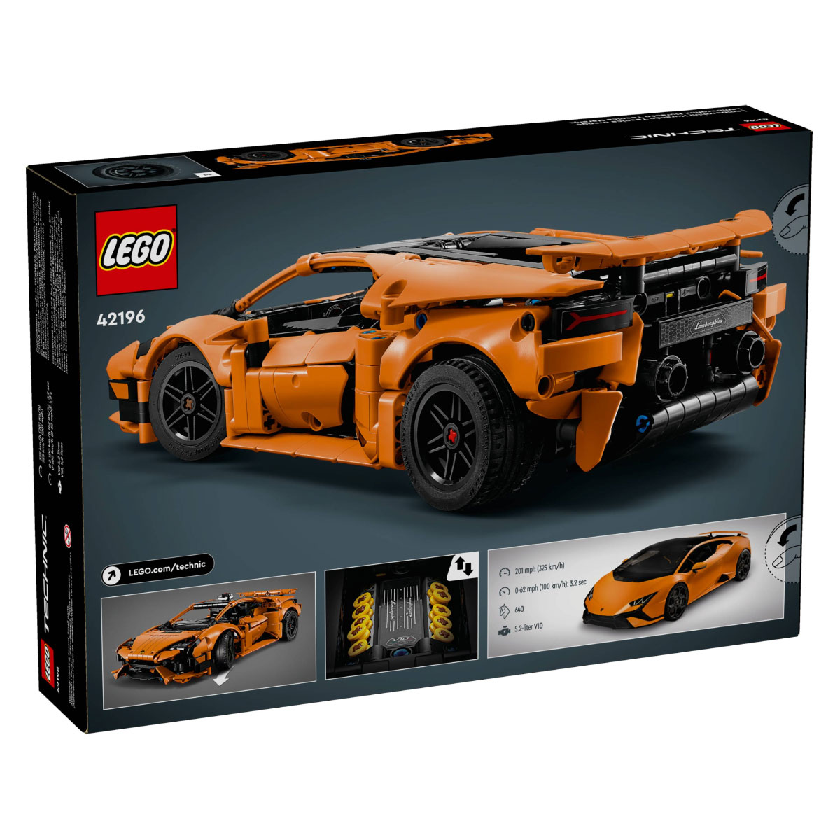 LEGO Technic - Lamborghini Huracán Tecnica Laranja - 42196