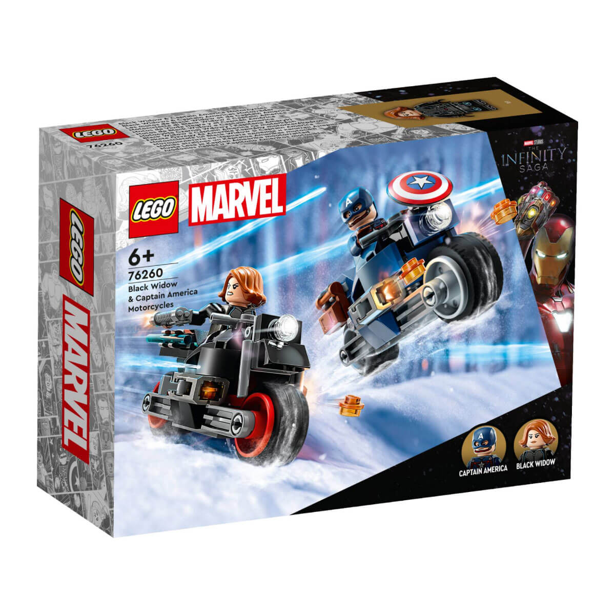 LEGO Marvel - Motocicletas da Viúva Negra e do Capitão América - 76260
