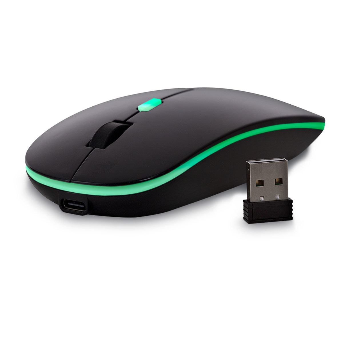 Mouse sem Fio Maxprint Croma - 2.4GHz - 1600dpi - Preto - 60000150