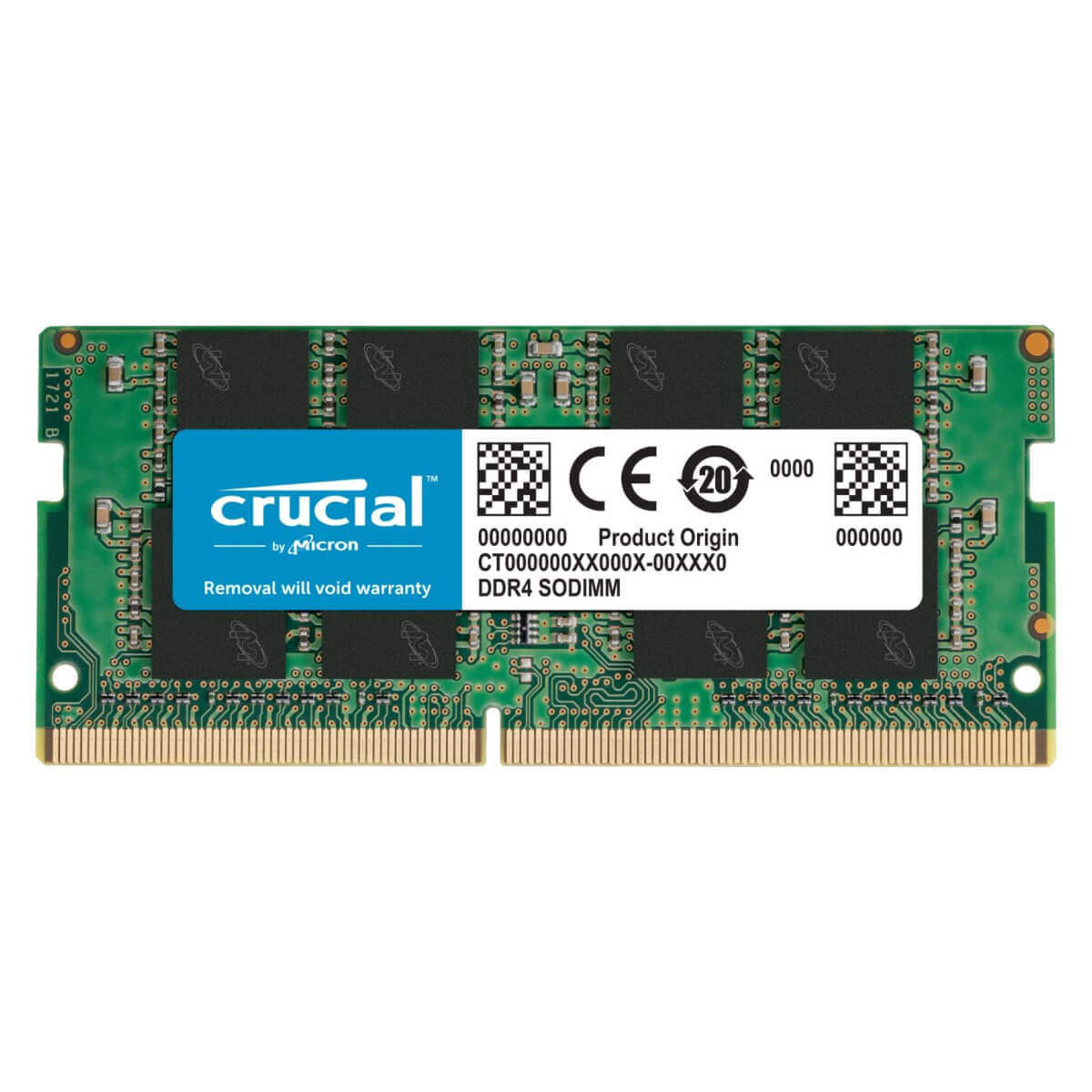 Memória SODIMM 16GB DDR4 3200MHz Crucial - para Notebook - CL22 - CT16G4SFRA32A