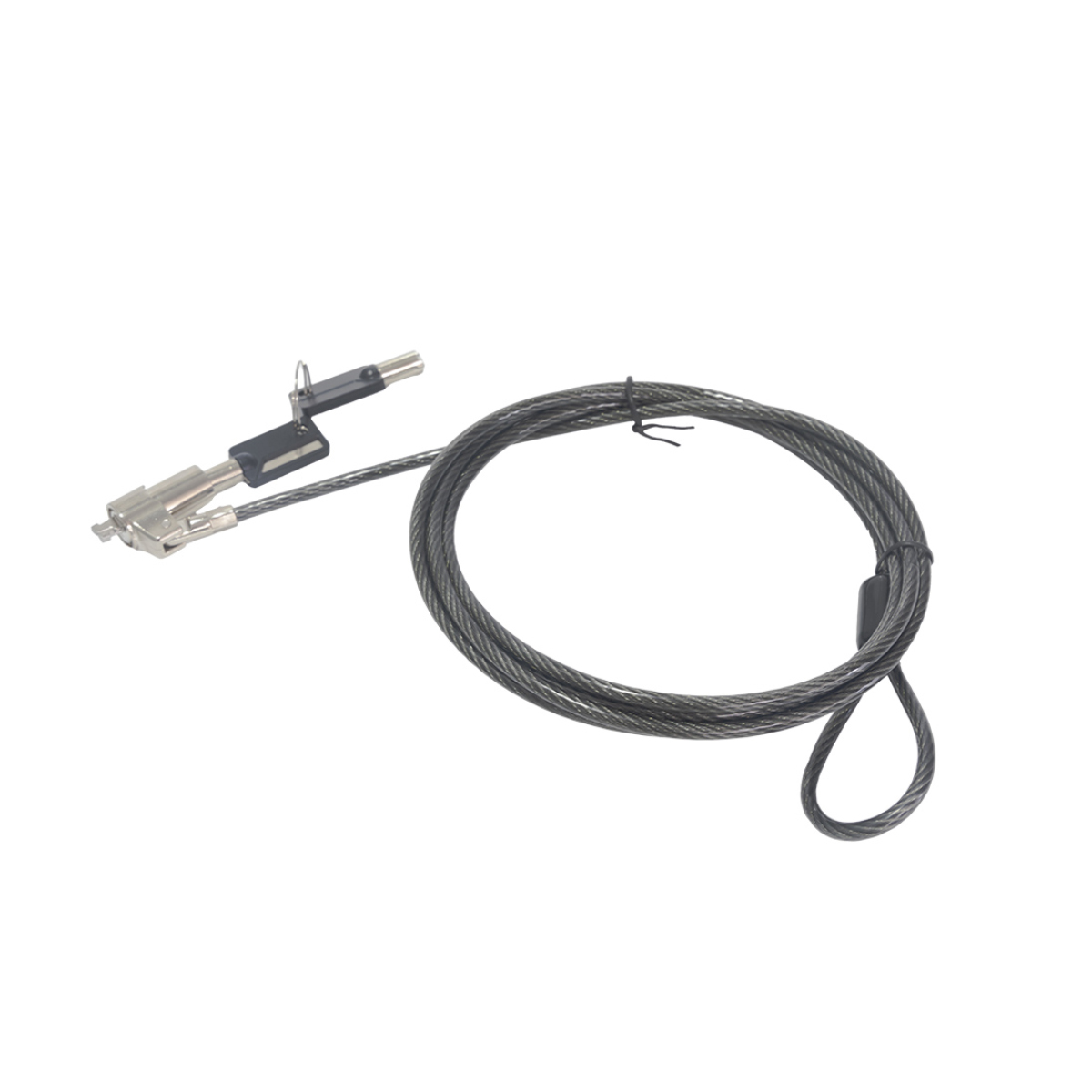 Trava de Segurança Nano com Chave - C3Tech CS-40 - Cabo 1.8m - Preto - 440160210100
