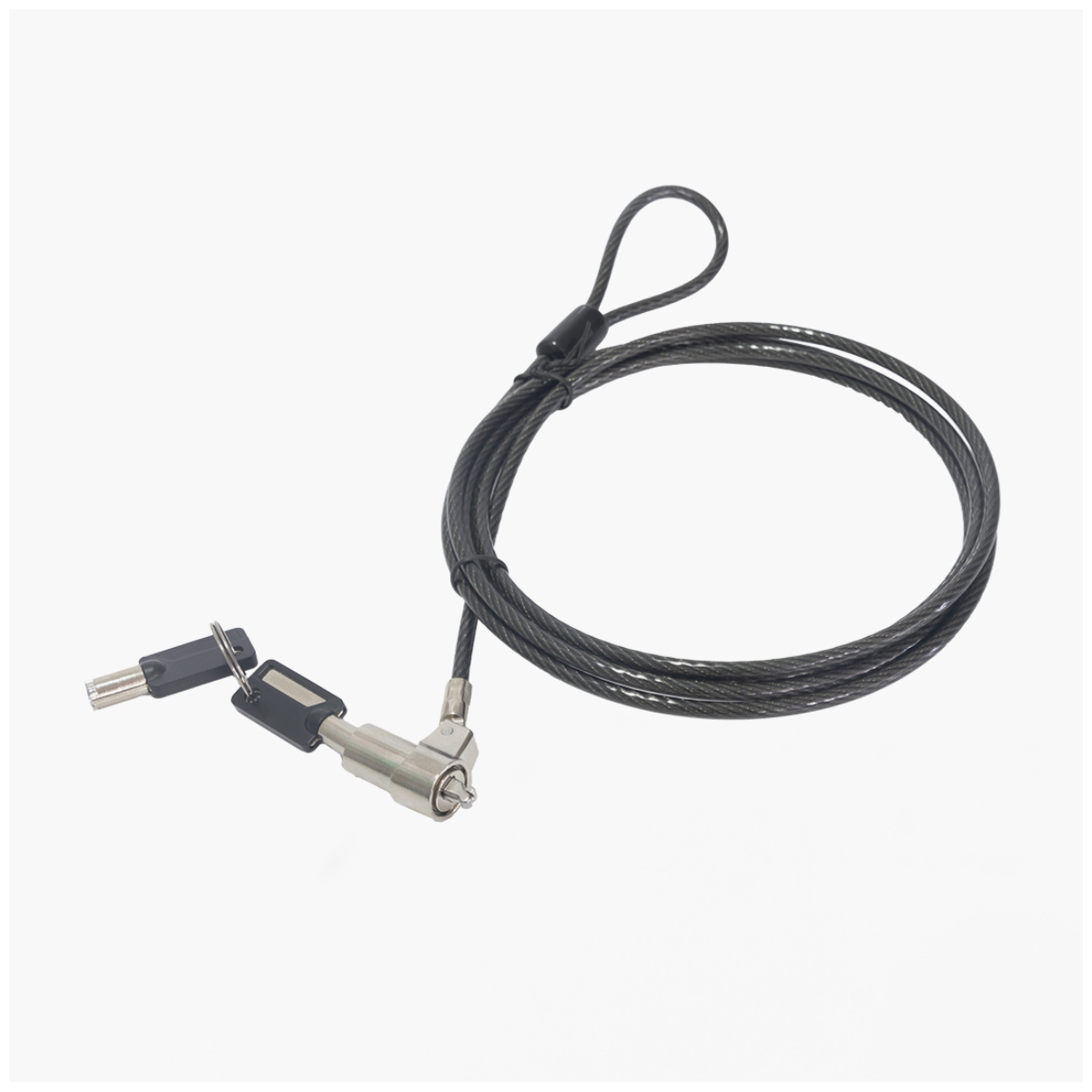 Trava de Segurança Noble com Chave - C3Tech CS-50 - Cabo 1.8m - Preto - 440160220100