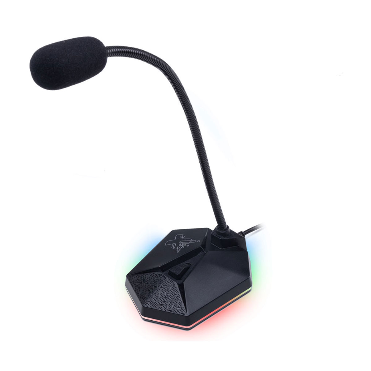 Microfone Gamer Maxprint RGB - 16000Hz - Cabo 2m - USB - 60000112
