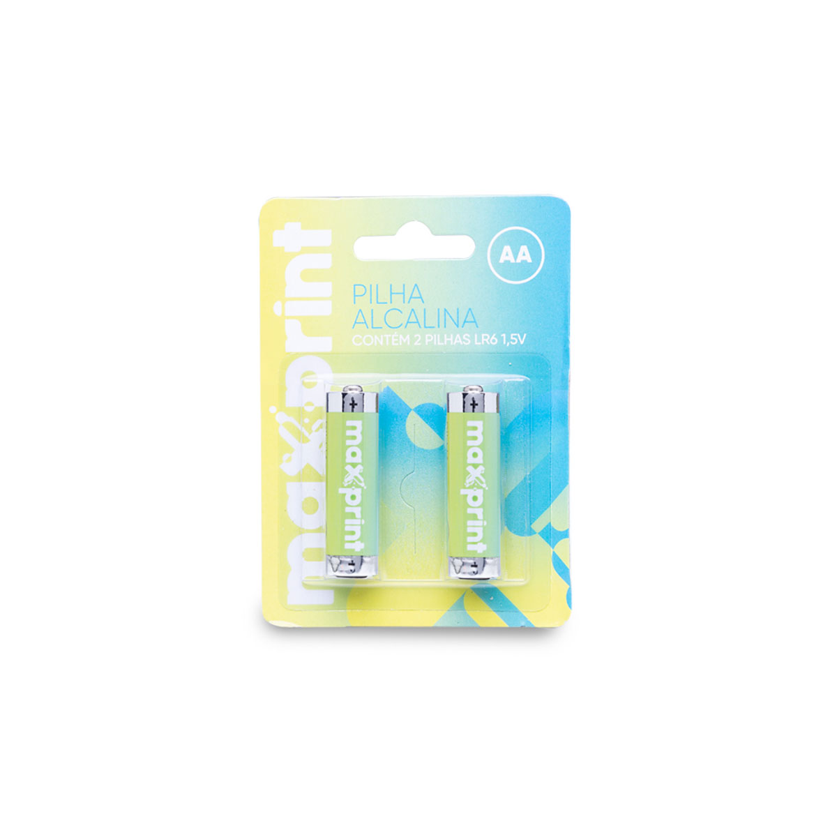 Pilha Alcalina AA Maxprint LR6 - 2 unidades - 756339